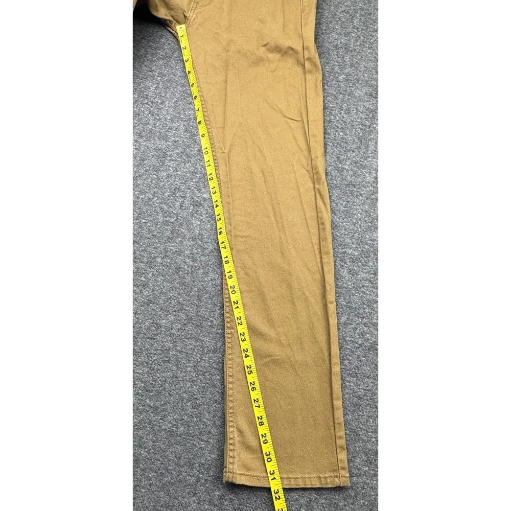 Levis 513 Jeans Mens Sz 29x32 Brown Khaki Straight Leg Slim Fit‎ Stretch